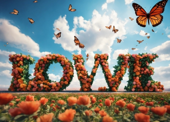 Cloud, Sky, Flower, Plant, Daytime, Nature