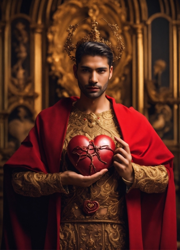 Dress, Flash Photography, Chest, Necklace, Beard, Event