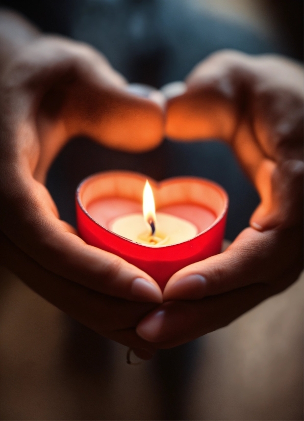 Candle, Wax, Human Body, Flash Photography, Fire, Gesture