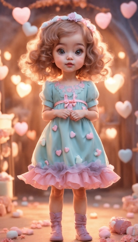 Skin, Eye, Dress, Toy, Doll, Blue