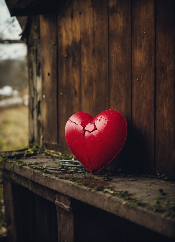 Wood, Flash Photography, Grass, Tints And Shades, Magenta, Heart