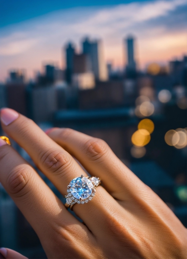 Body Jewelry, Azure, Sky, Gesture, Nail, Thumb