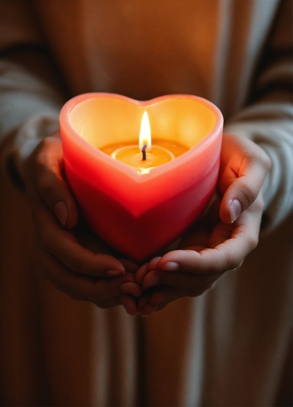 Candle, Hand, Wax, Gesture, Flame, Finger