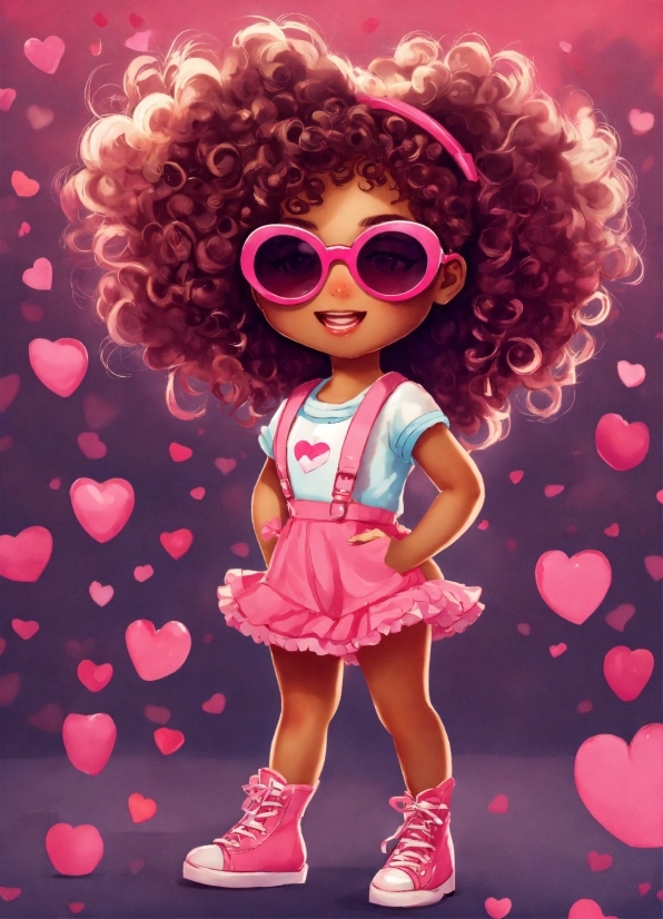 Glasses, Doll, Fashion, Toy, Purple, Pink