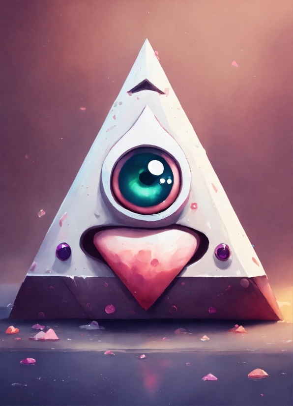 Purple, Triangle, Cone, Pink, Magenta, Font