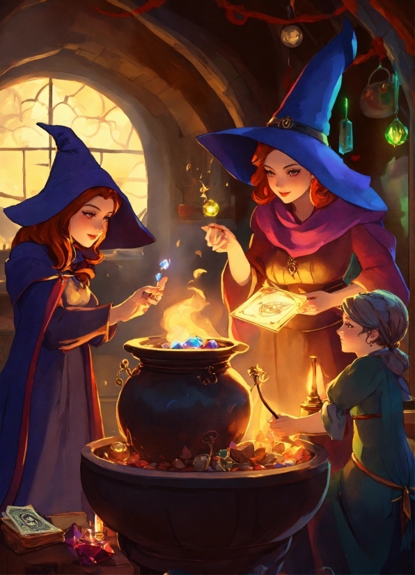 Witch Hat, Hat, Event, Fun, Art, Cg Artwork