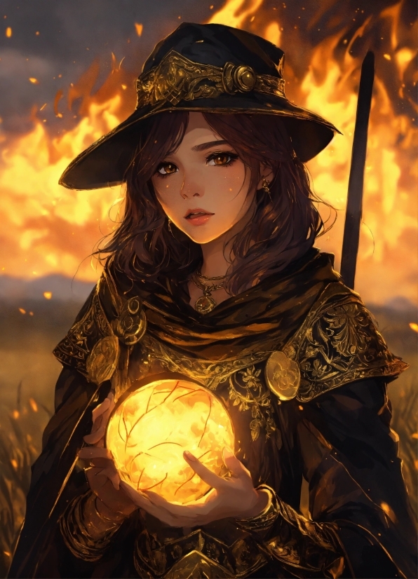 Light, Flash Photography, Hat, Art, Cg Artwork, Fictional Character