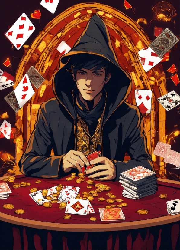 Yellow, Art, Table, Poker Set, Graphics, Event