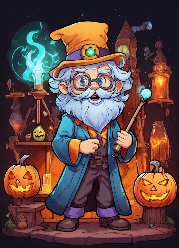 Cartoon, Calabaza, Art, Beard, Gourd, Event