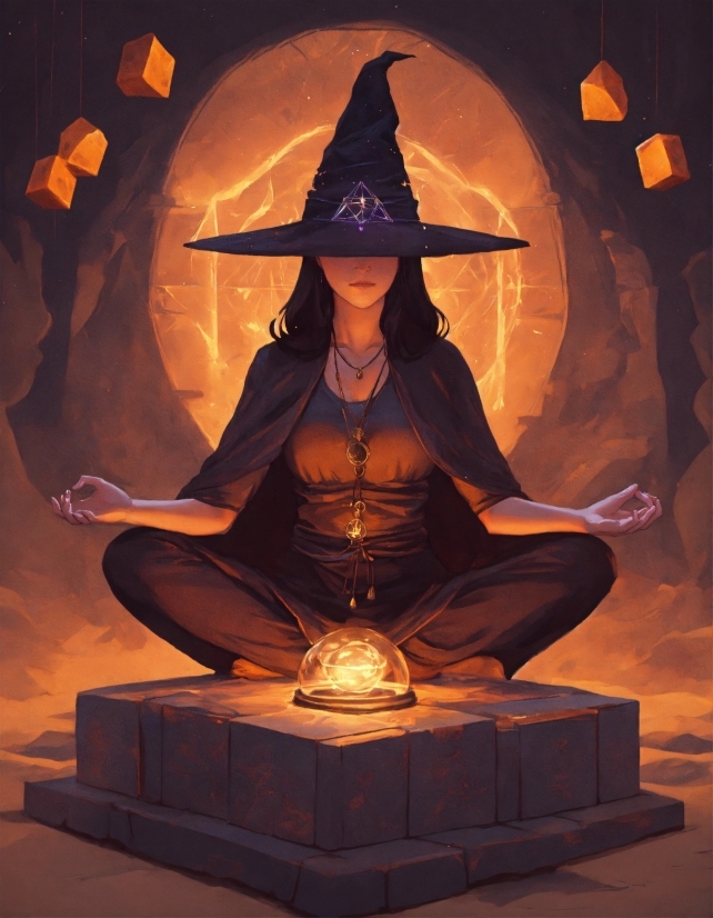 Light, Lighting, Art, Heat, Witch Hat, Hat