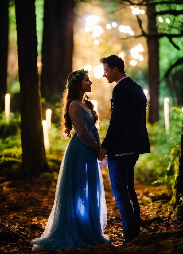 Plant, Wedding Dress, Light, People In Nature, Bride, Dress