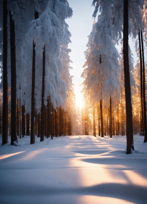 Atmosphere, Sky, Cloud, Snow, Plant, Natural Landscape