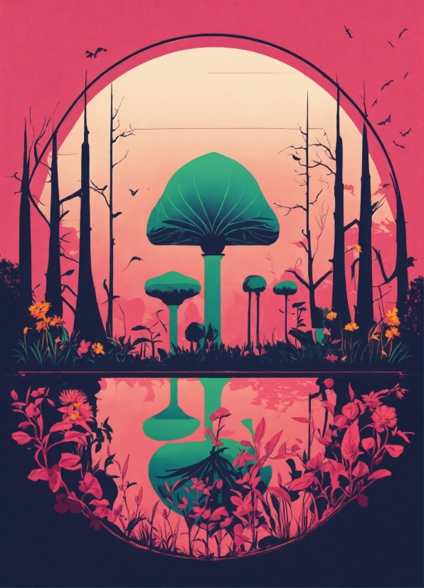 World, Nature, Art, Plant, Mushroom, Material Property