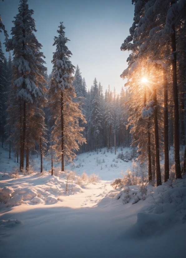 Sky, Plant, Cloud, Atmosphere, Daytime, Snow