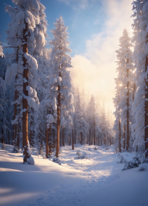 Cloud, Snow, Sky, Atmosphere, Plant, Nature