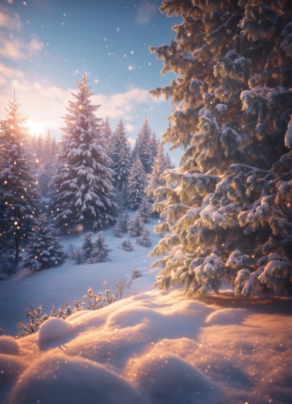 Cloud, Sky, Plant, Atmosphere, Snow, Natural Landscape