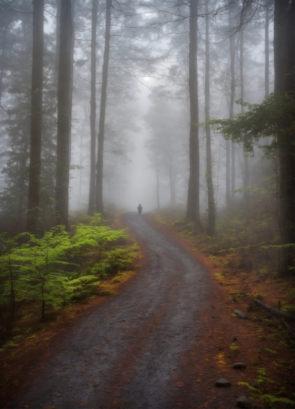 Atmosphere, Plant, Natural Landscape, Fog, Sky, Wood