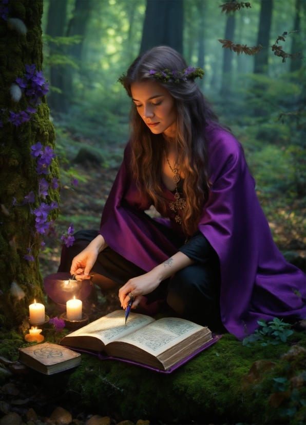 Plant, Candle, Nature, Purple, Botany, Lighting