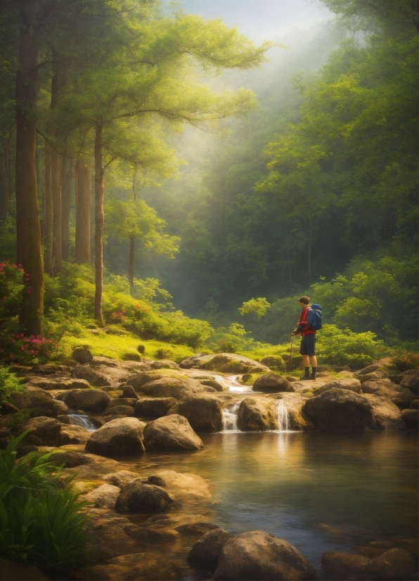 Water, Plant, Ecoregion, Light, Fluvial Landforms Of Streams, Natural Landscape