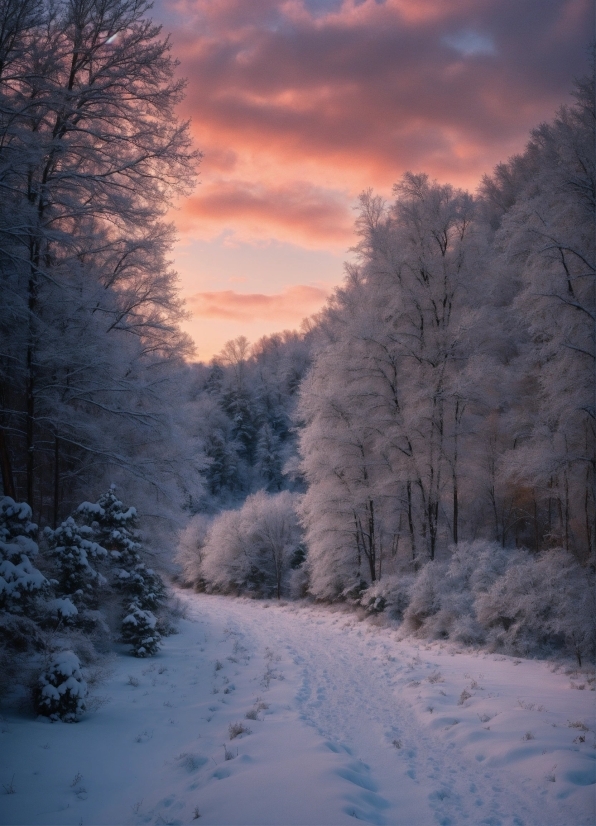 Cloud, Sky, Snow, Atmosphere, Plant, Natural Landscape