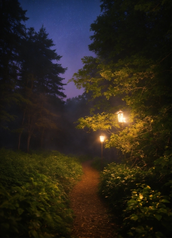 Plant, Sky, Atmosphere, Street Light, Automotive Lighting, Natural Landscape