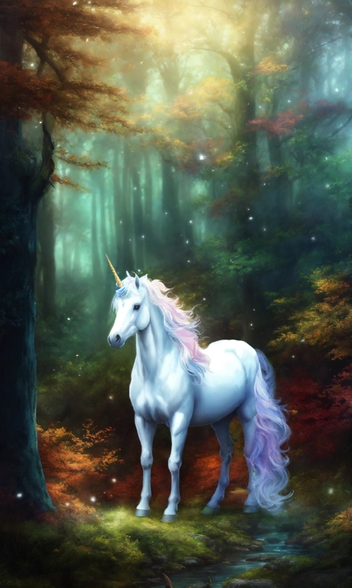 Horse, Natural Landscape, Painting, Sunlight, Art, Atmospheric Phenomenon