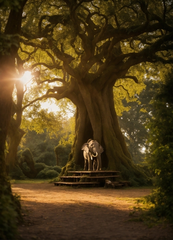 Plant, Atmosphere, Light, Tree, Natural Landscape, Botany