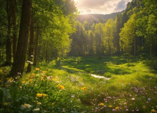 Flower, Sky, Plant, Cloud, Ecoregion, People In Nature