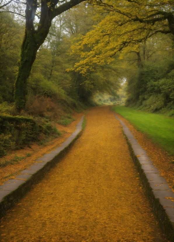 Brown, Plant, Tree, Natural Landscape, Road Surface, Wood