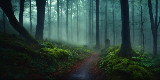 Plant, Atmosphere, Green, Fog, People In Nature, Wood