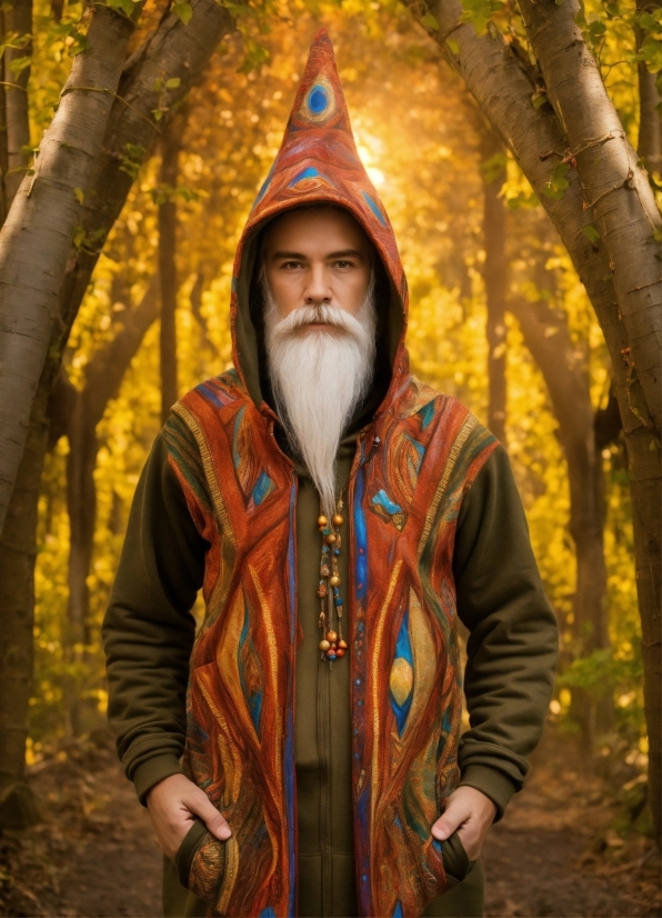 People In Nature, Beard, Wood, Sleeve, Cap, Yellow