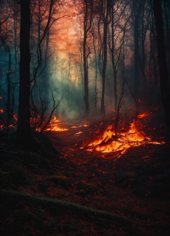 Plant, Ecoregion, Natural Landscape, Wood, Tree, Fire