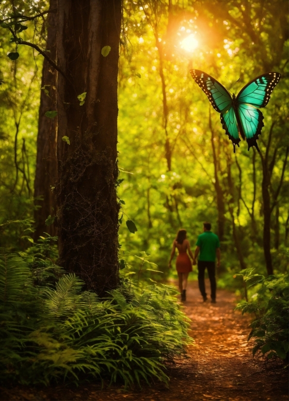 Plant, Ecoregion, Light, Green, People In Nature, Natural Landscape