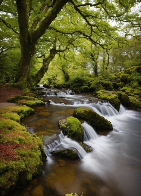 Water, Plant, Fluvial Landforms Of Streams, Natural Landscape, Branch, Tree