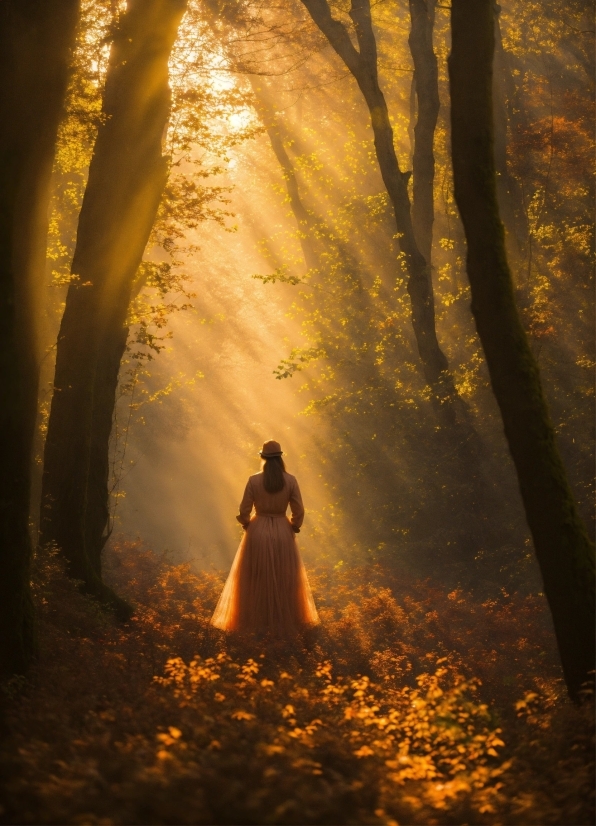 Plant, Atmosphere, People In Nature, Natural Landscape, Wood, Orange