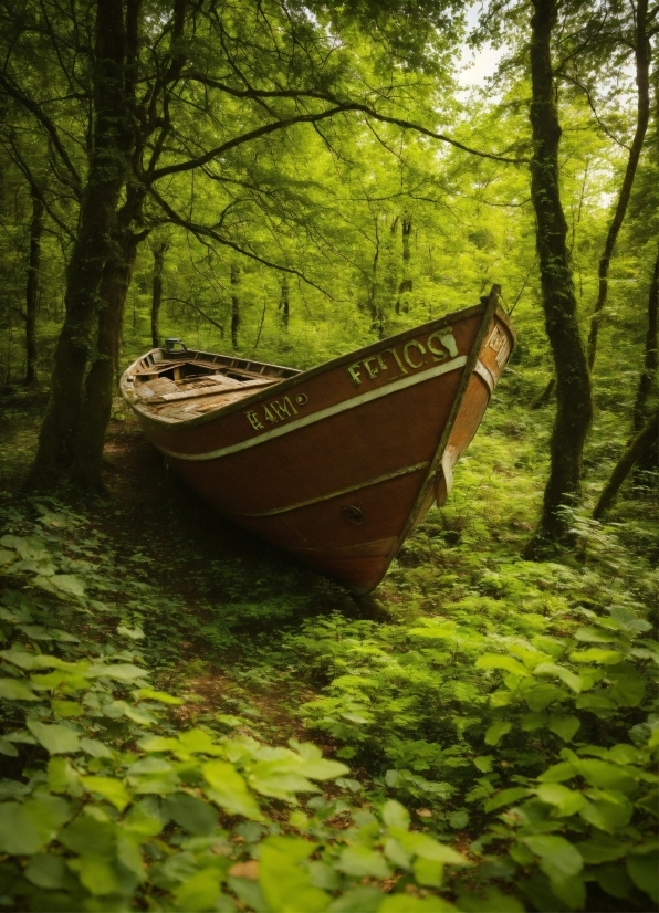 Boat, Water, Plant, Plant Community, Watercraft, Natural Landscape