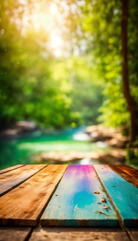 Natural Landscape, Wood, Sunlight, Body Of Water, Trunk, Grass