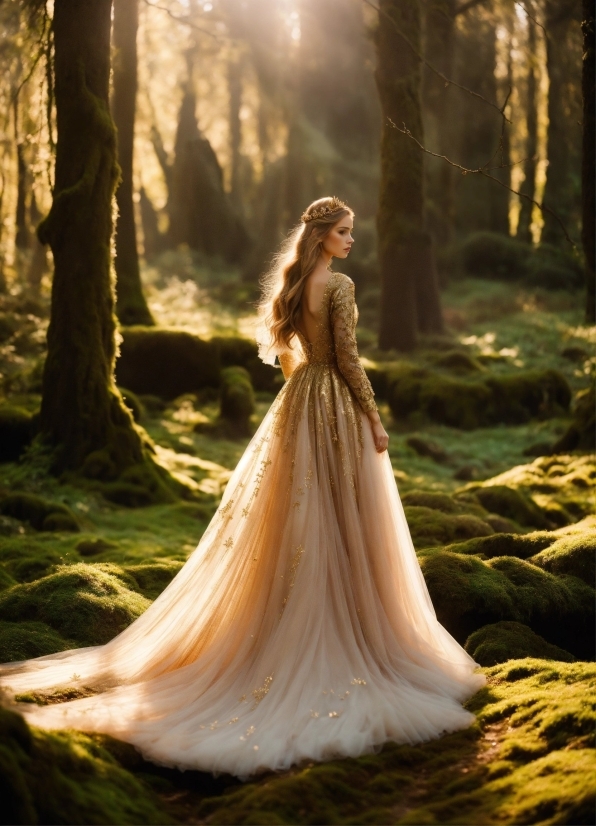 Plant, Wedding Dress, People In Nature, Dress, Tree, Wood