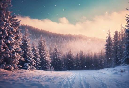 Cloud, Sky, Atmosphere, Plant, Snow, Light