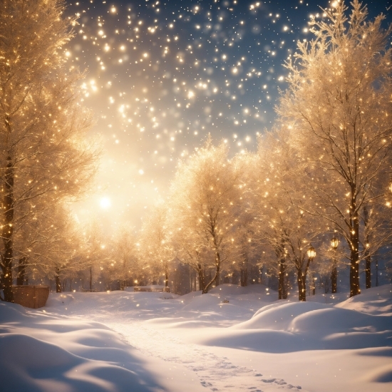 Atmosphere, Snow, Fireworks, Nature, Sky, Cloud