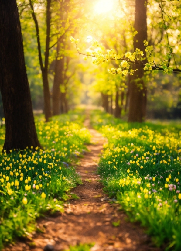 Flower, Plant, Sky, People In Nature, Light, Tree