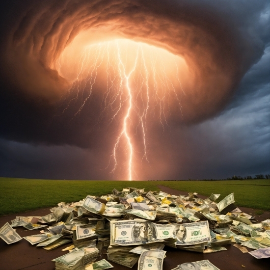 Cloud, Sky, Lightning, Atmosphere, Daytime, Photograph