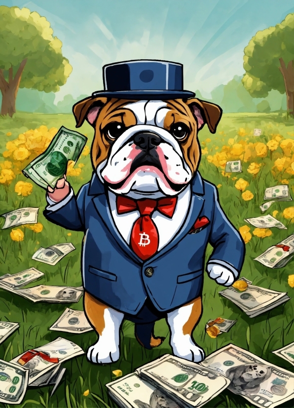 Dog, Cartoon, Dog Breed, Carnivore, Bulldog, Art