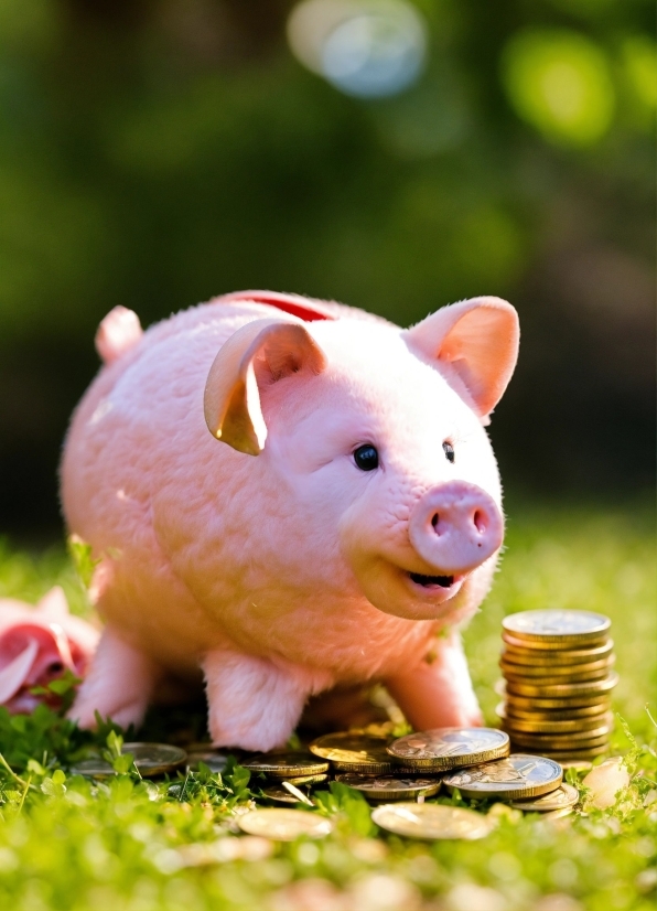 Vertebrate, Toy, Plant, Happy, Pink, Grass