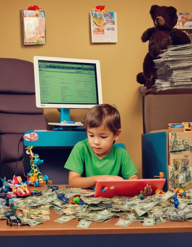 Computer, Personal Computer, Computer Monitor, Table, Peripheral, Desk