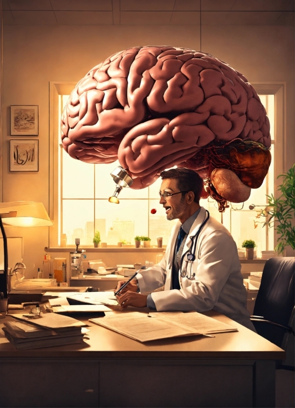 Table, Plant, Brain, Light, Organ, Human Body