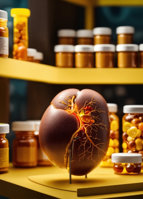 Building, Shelf, Orange, Yellow, Natural Foods, Wood