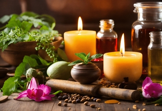 Flower, Candle, Wax, Plant, Light, Table