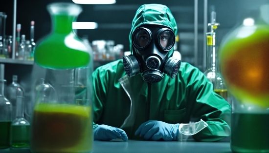 Liquid, Green, Gas Mask, Fluid, Solution, Yellow