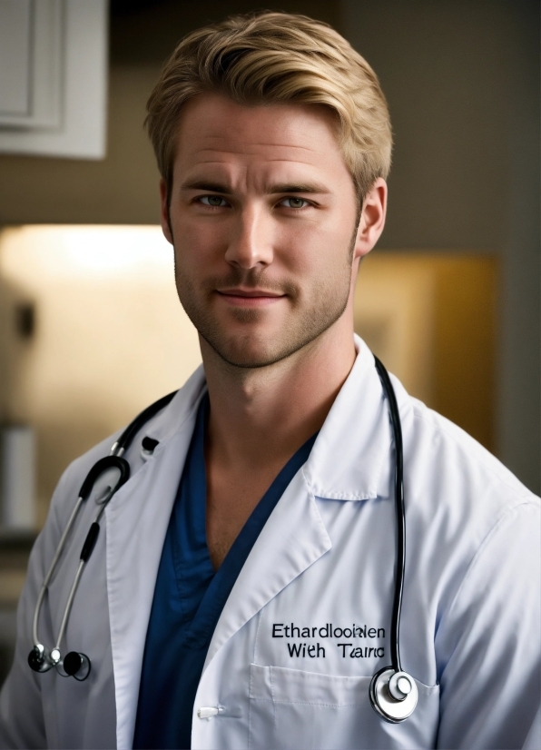 Hair, Jaw, Sleeve, Smile, Health Care, Stethoscope